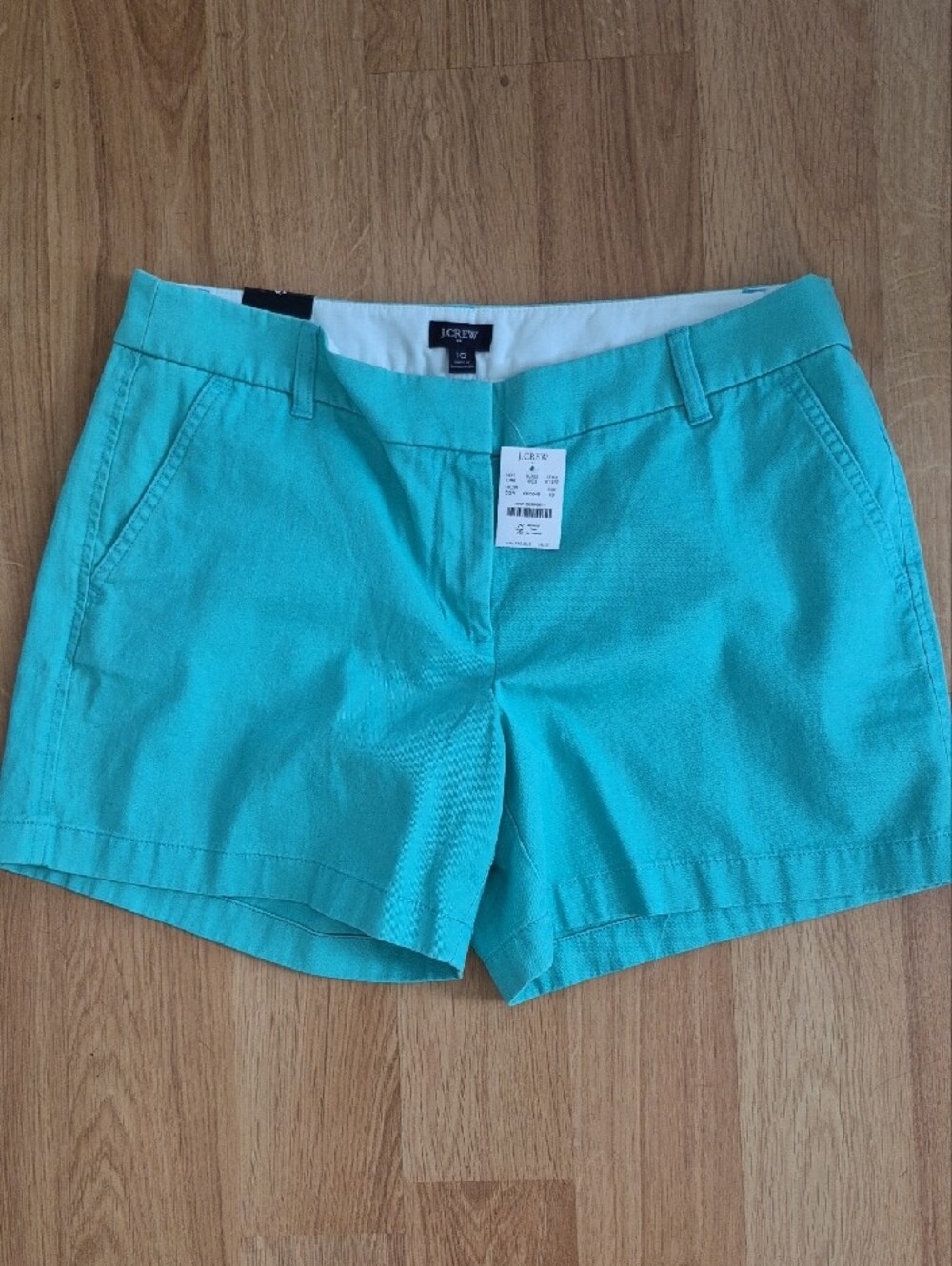 J. Crew Green/Seafoam Women's Shorts - Picture 2 of 4